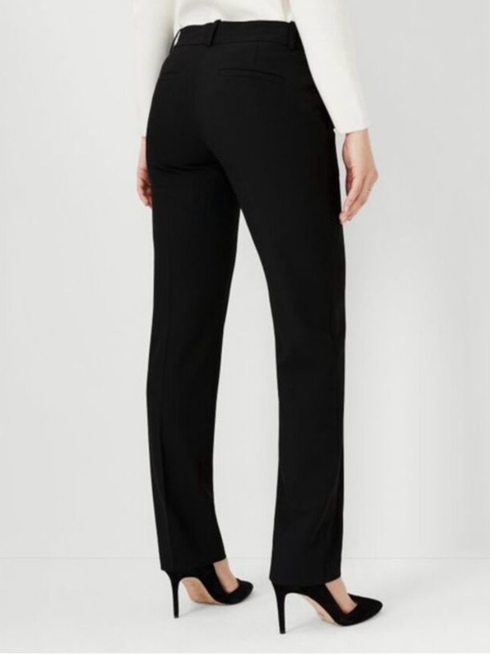 Ann Taylor Black Slim Ankle Pants Size 6 NWT - Picture 2 of 6